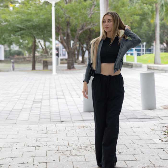 Long Sleeve Cropped Cardigan