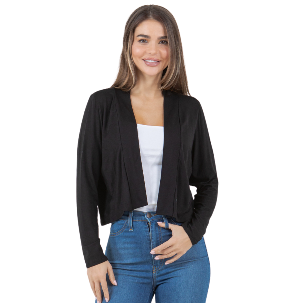 3-Pack Long Sleeve Cropped Cardigan Azules 2DC
