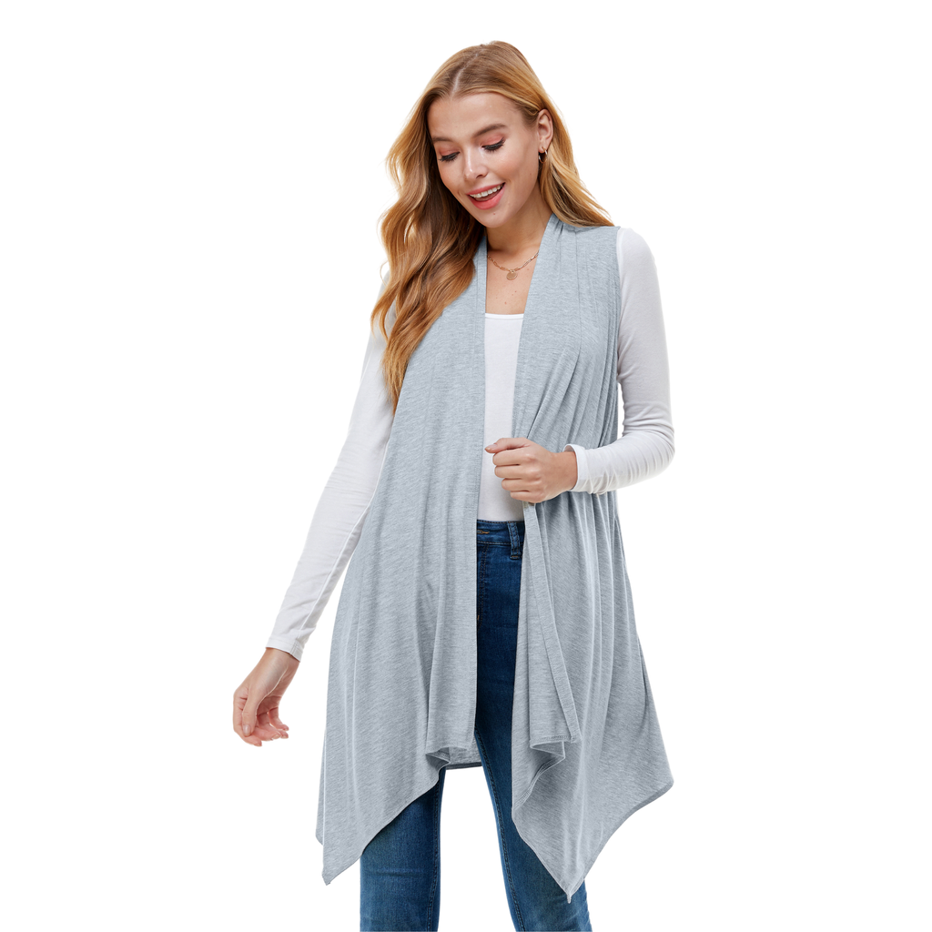 3-Pack Sleeveless Cardigan – Open Front Lightweight Azules 2DC