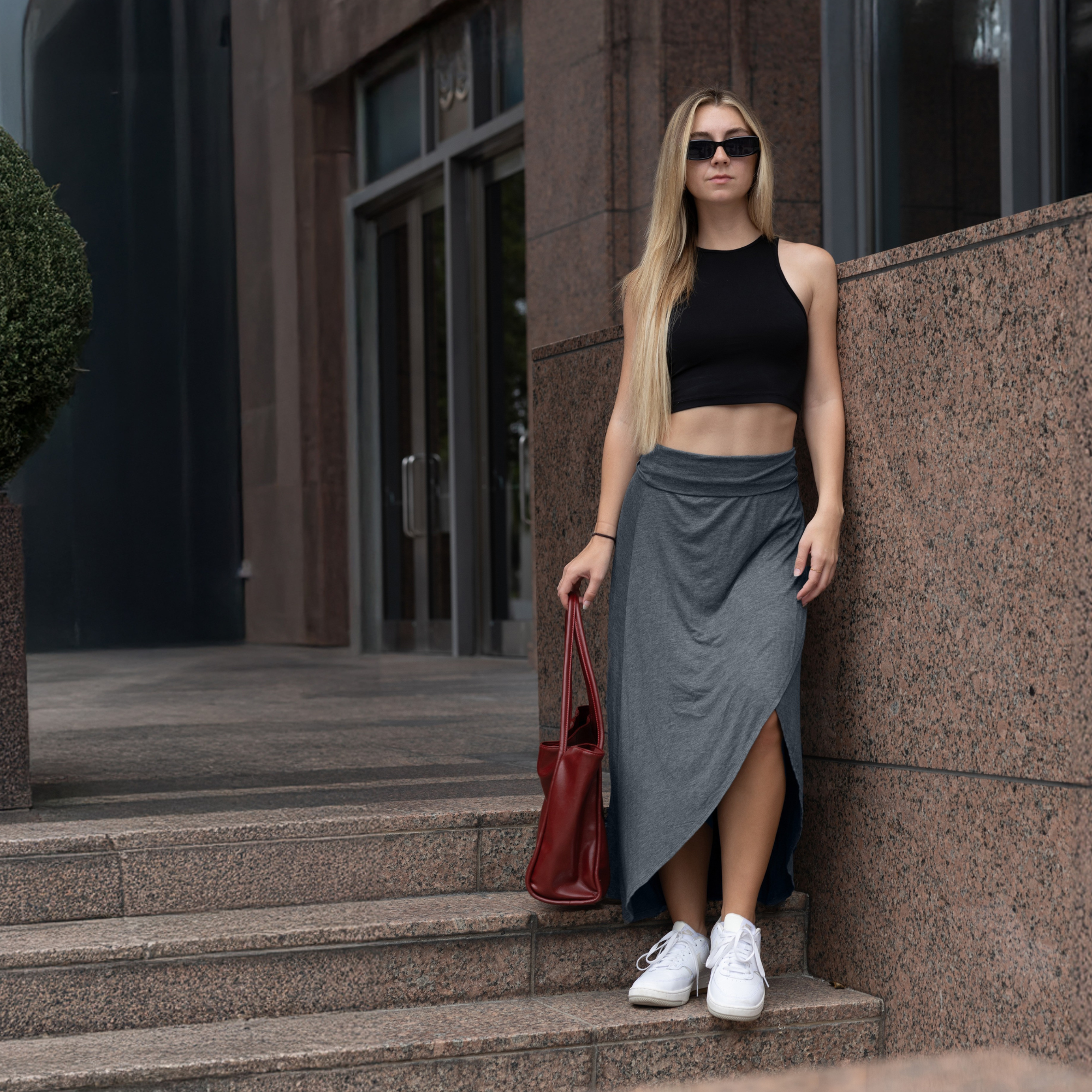 Cross over Midi Skirt