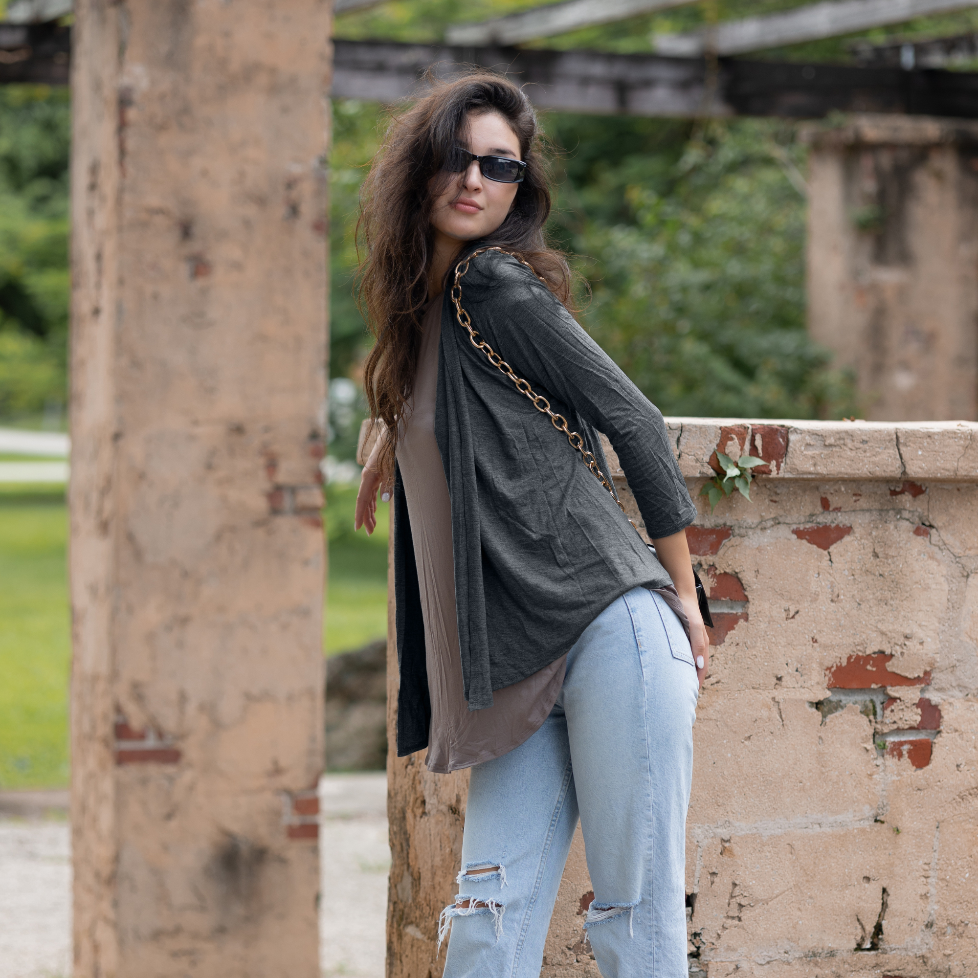 Long Sleeve Cardigan – Open Front Lightweight Cardigan