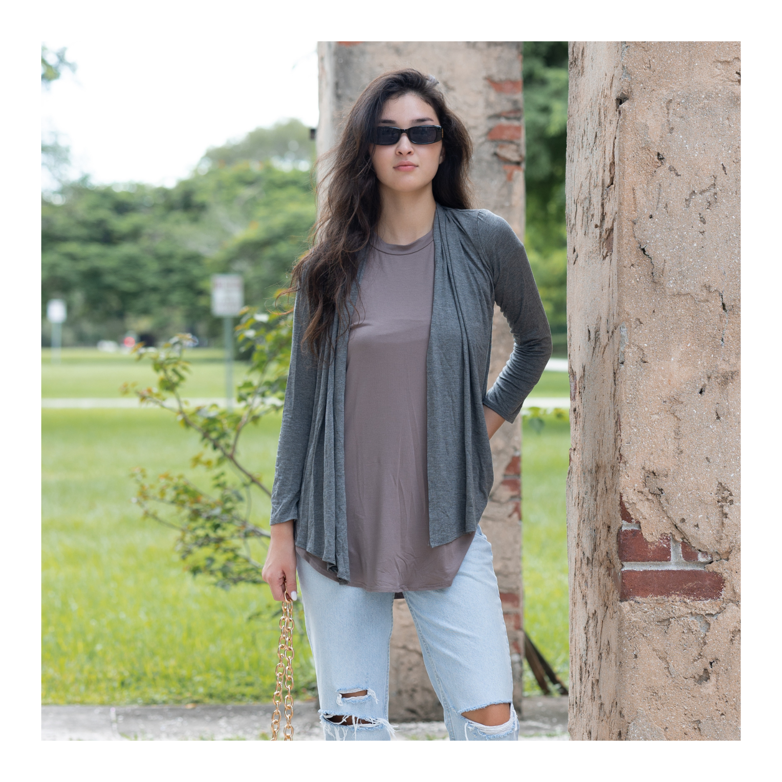 Long Sleeve Cardigan – Open Front Lightweight Cardigan