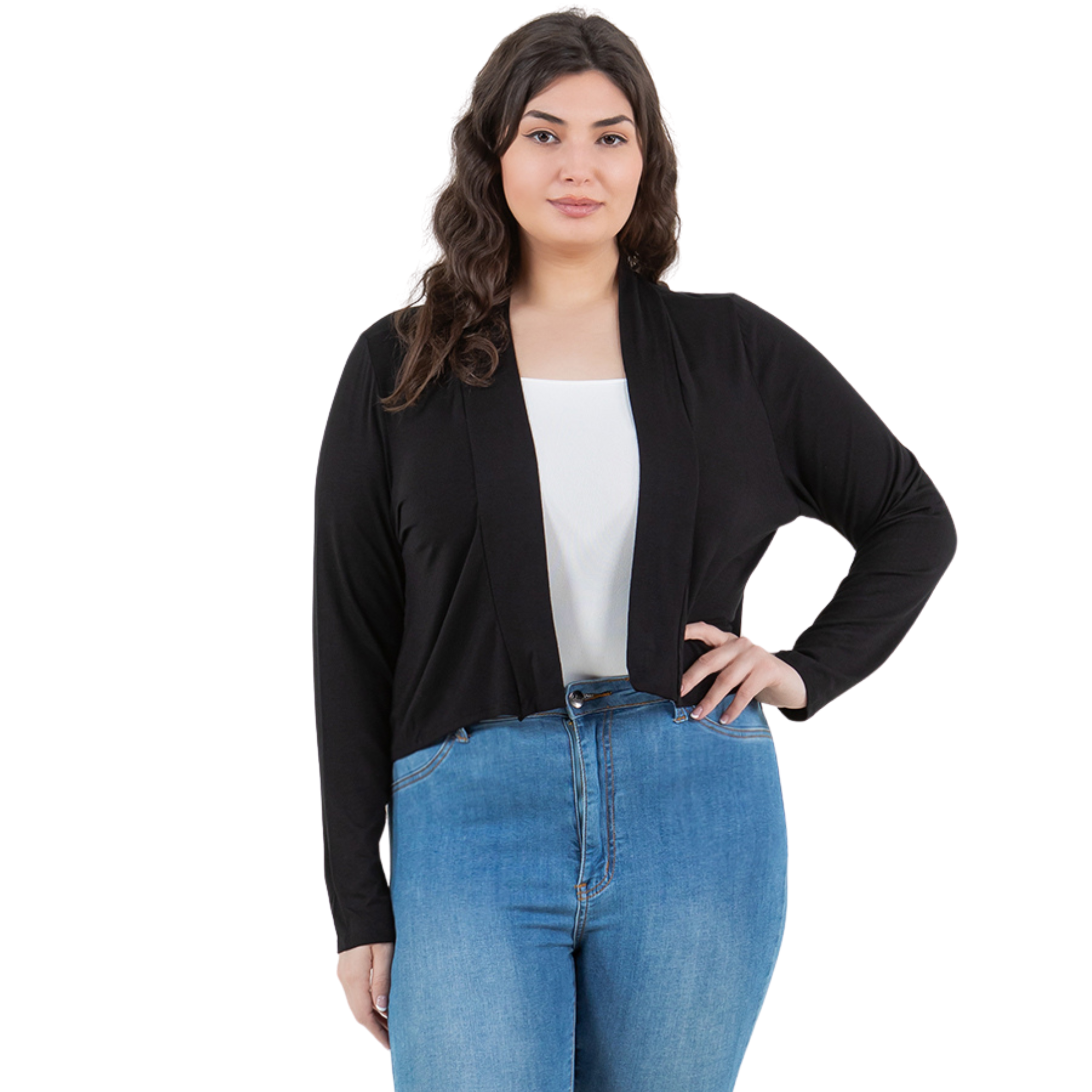 3-Pack Long Sleeve Cropped Cardigan Azules 2DC