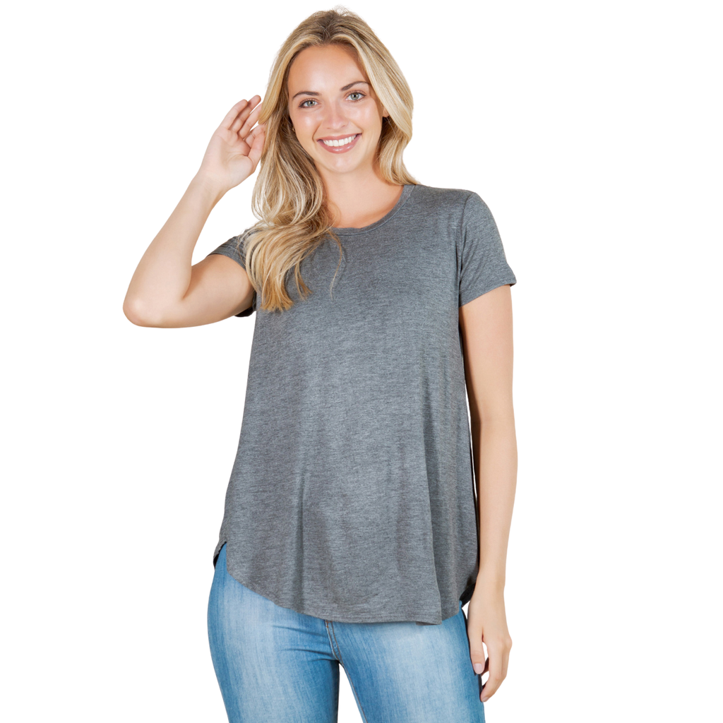 3-Pack Short Sleeve Tunic Top – Loose Fit Blouse for Casual Wear Azules 2DC