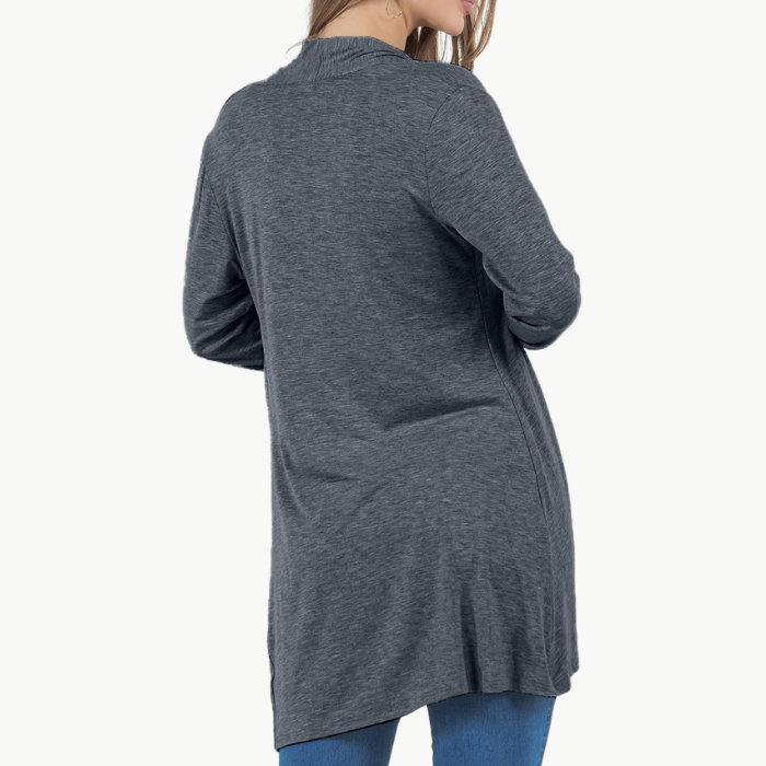 Long Sleeve Cardigan (Straight Hem)