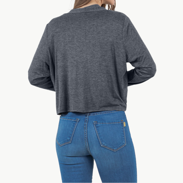 Long Sleeve Cropped Cardigan