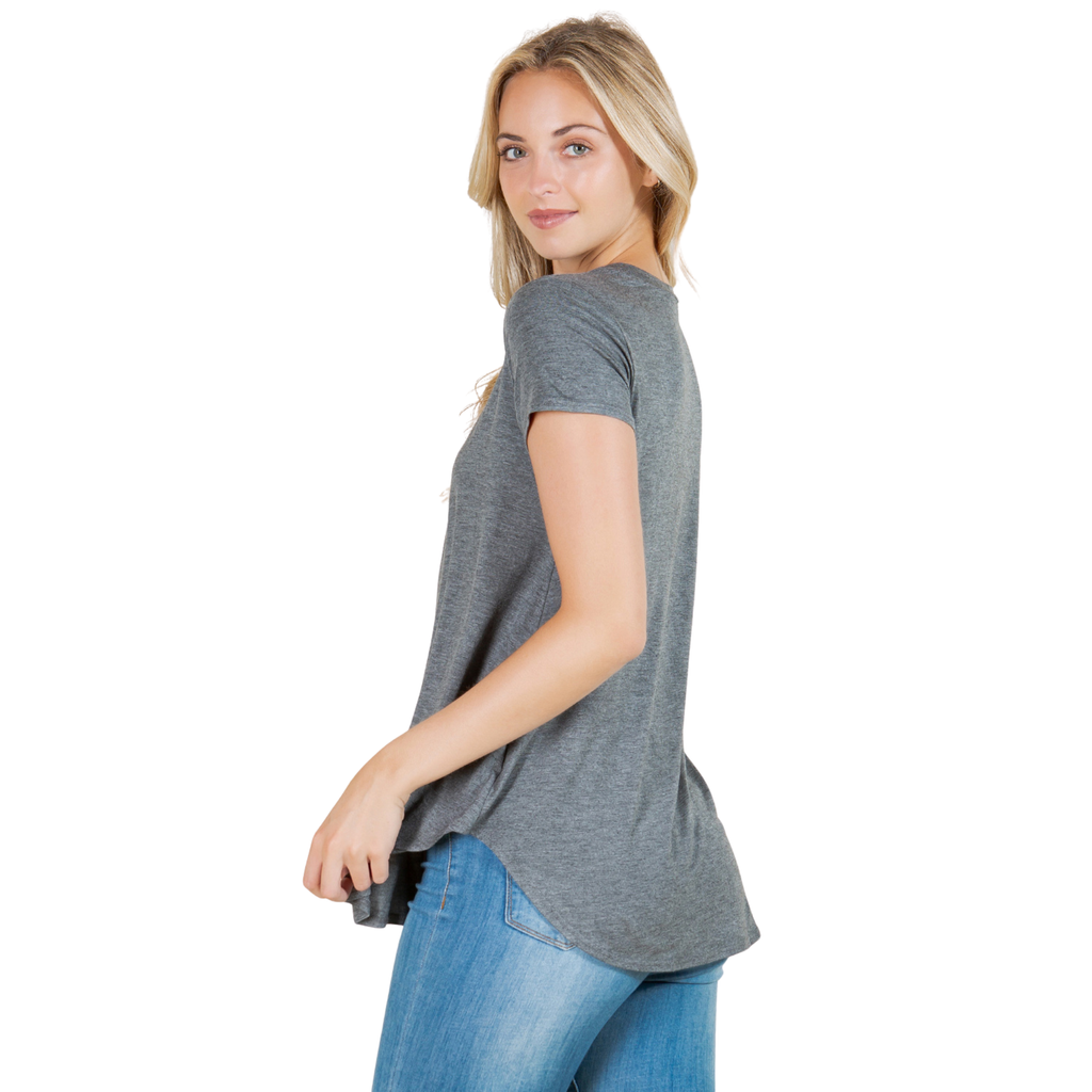 3-Pack Short Sleeve Tunic Top – Loose Fit Blouse for Casual Wear Azules 2DC