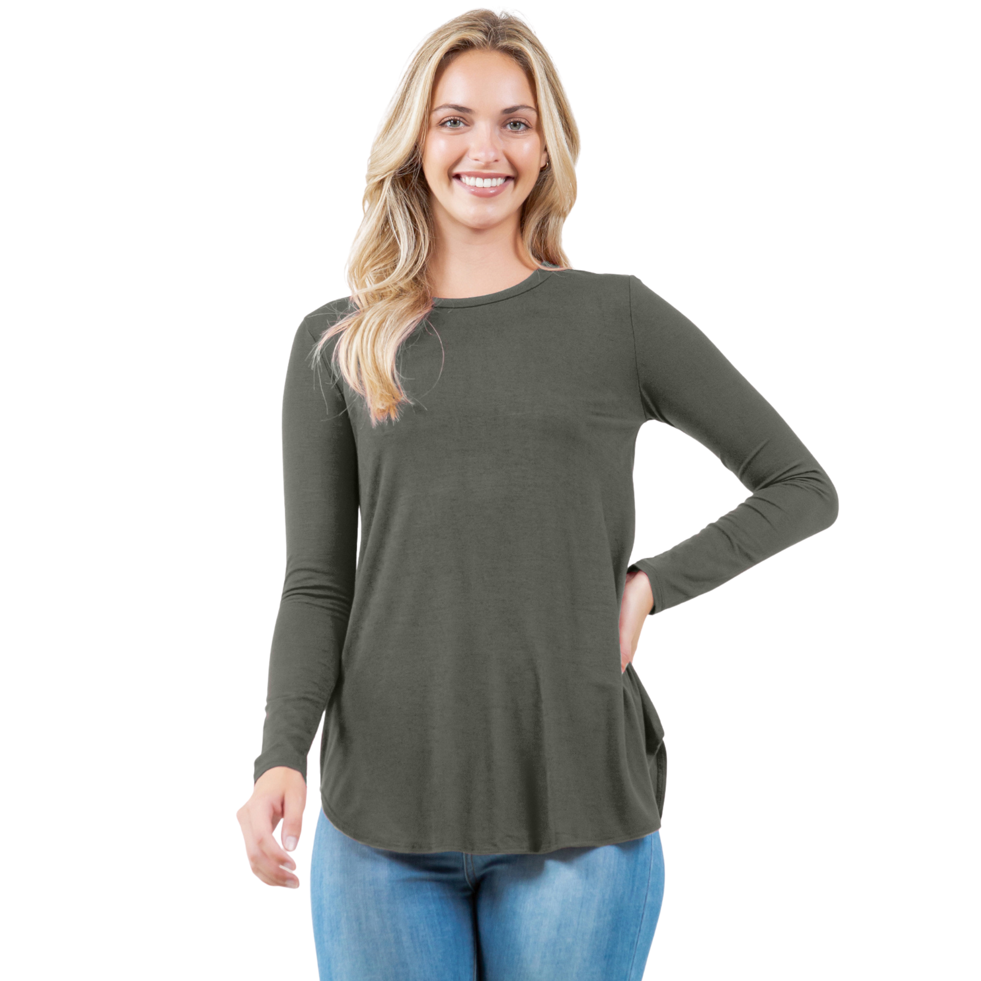 3-Pack Long Sleeve Tunic Top Azules 2DC