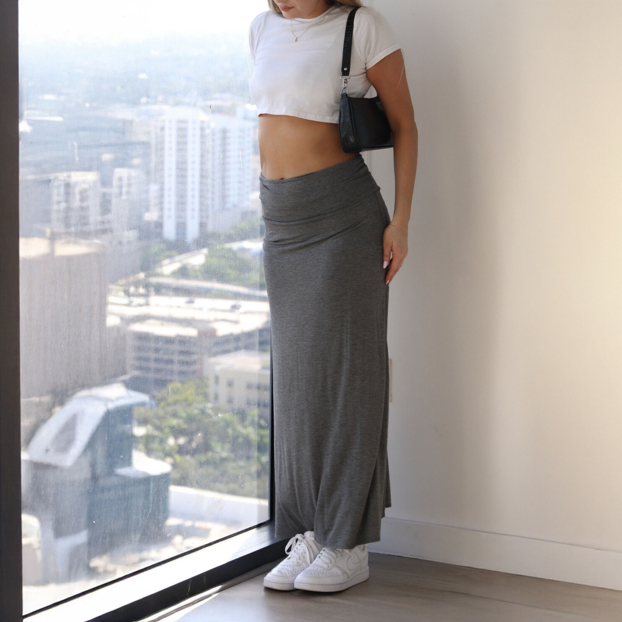 Maxi Skirt – High Waist Flowy Long Skirt for Casual & Dressy Outfits