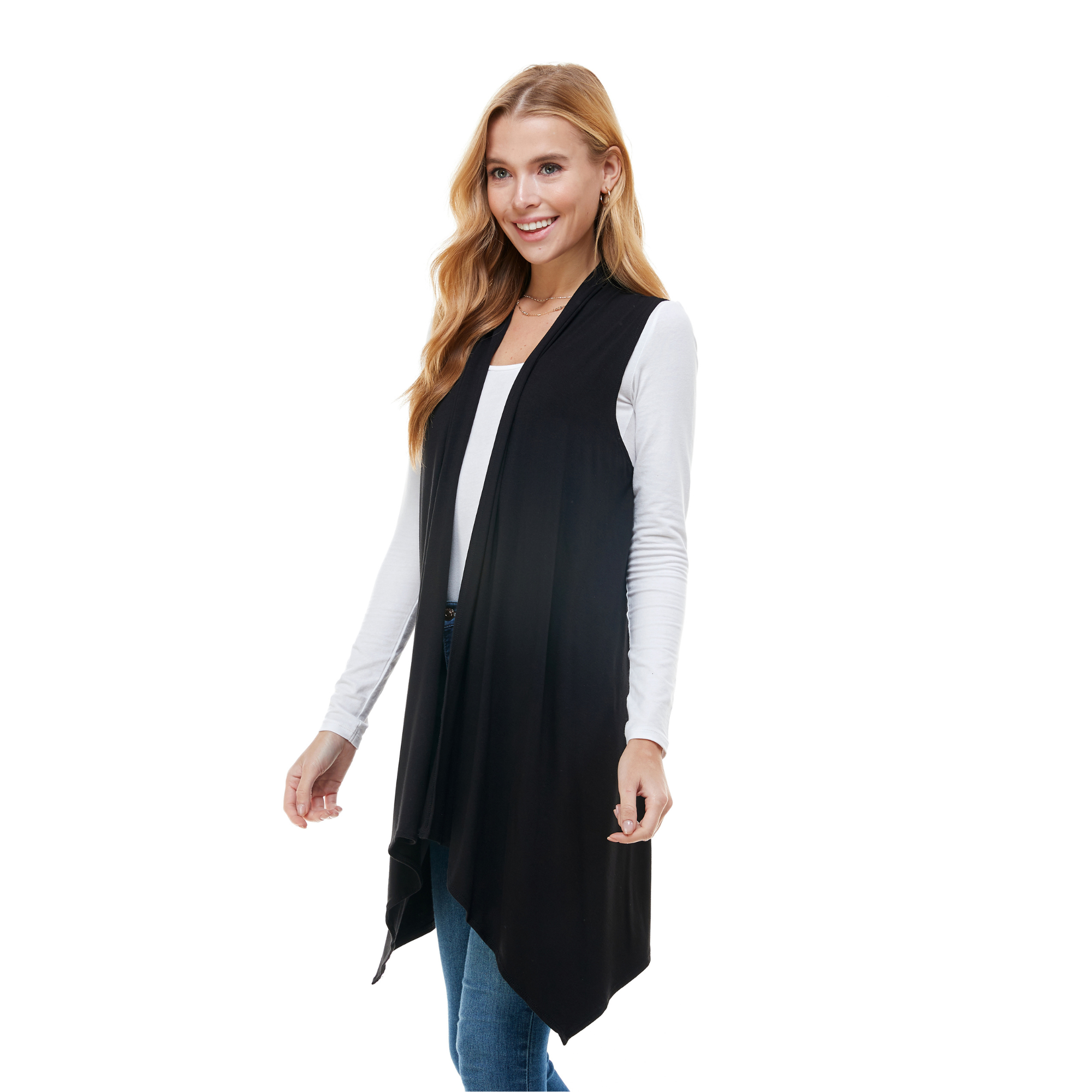 3-Pack Sleeveless Cardigan – Open Front Lightweight Azules 2DC