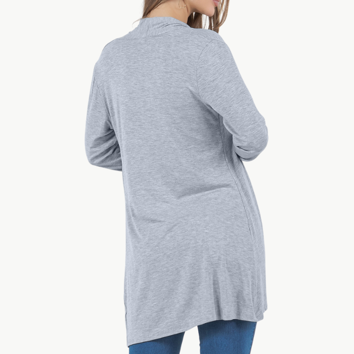 Long Sleeve Cardigan (Straight Hem)