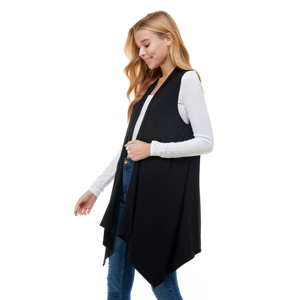 3-Pack Sleeveless Cardigan – Open Front Lightweight Azules 2DC