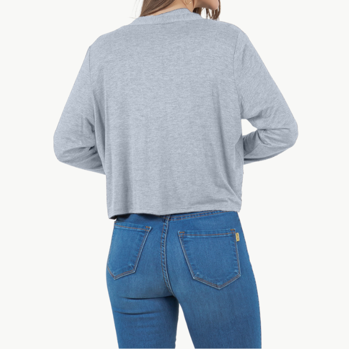 Long Sleeve Cropped Cardigan