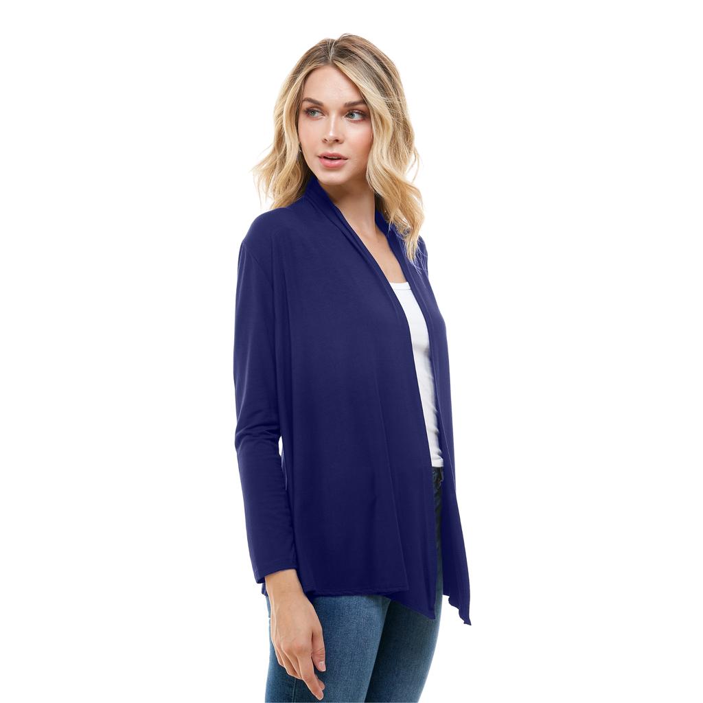 3-Pack Long Sleeve Cardigan – Open Front Lightweight Cardigan Azules 2DC