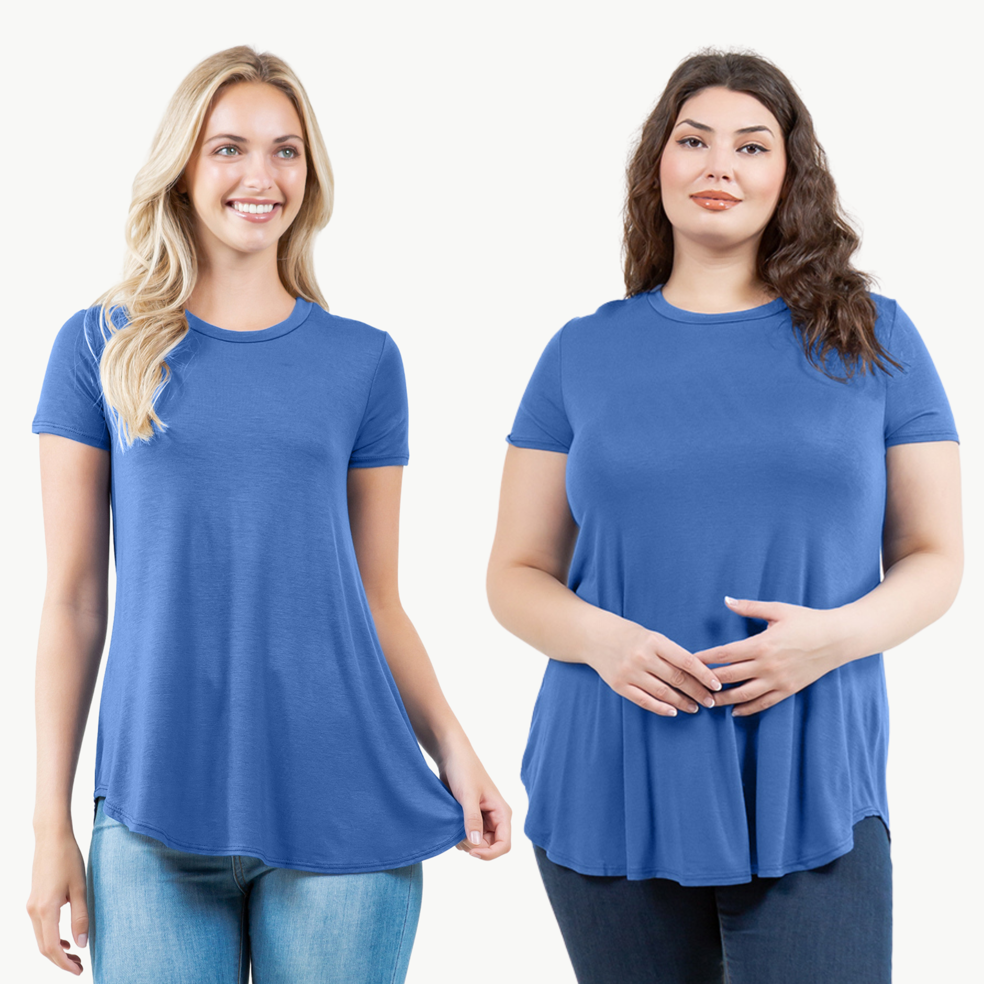 Short Sleeve Tunic Top – Loose Fit Blouse for Casual Wear