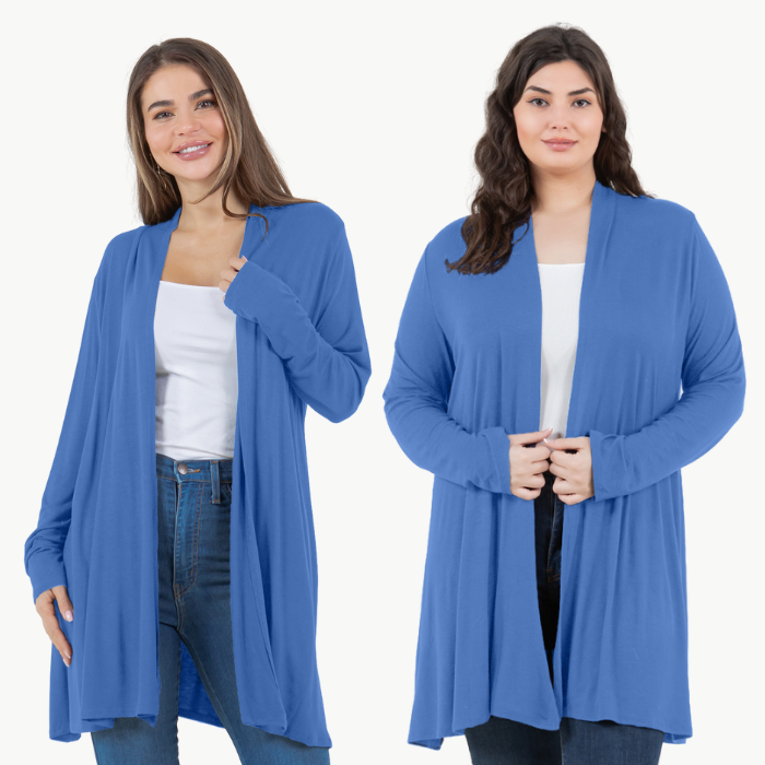 Long Sleeve Cardigan (Straight Hem)