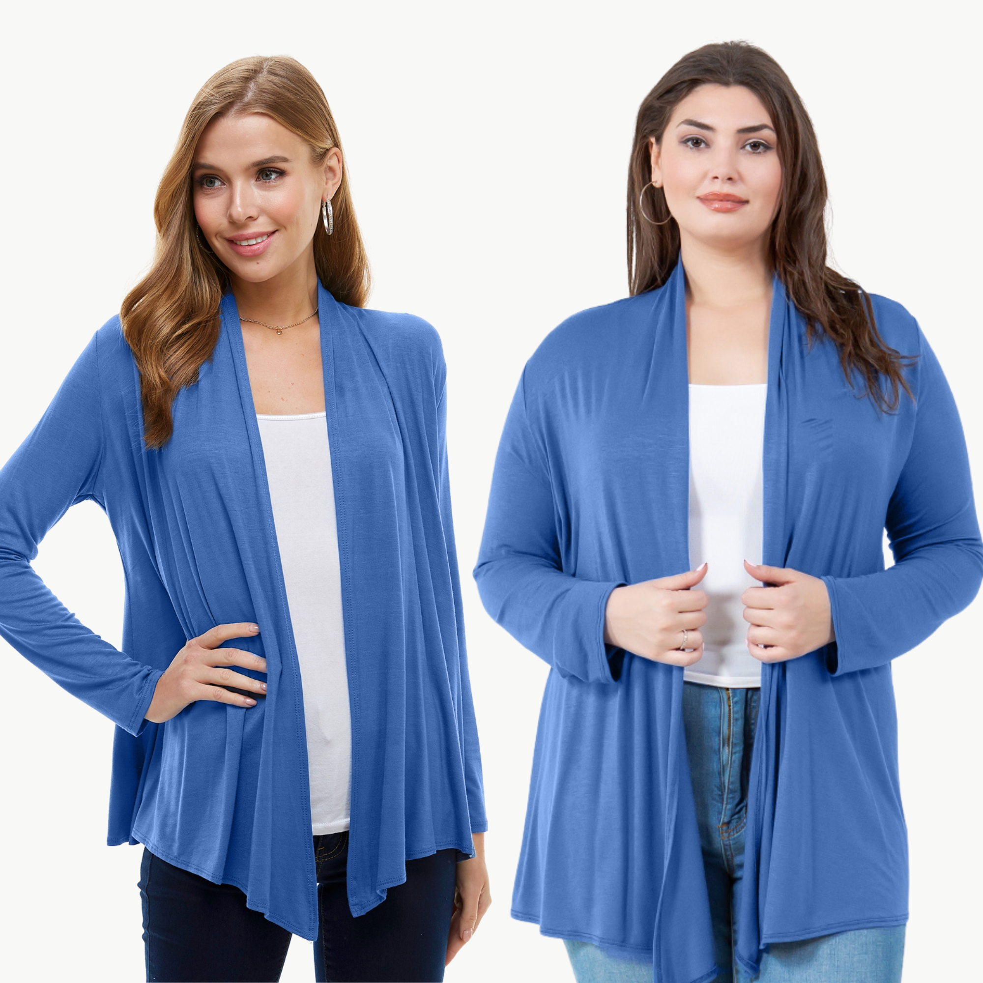 Long Sleeve Cardigan – Open Front Lightweight Cardigan