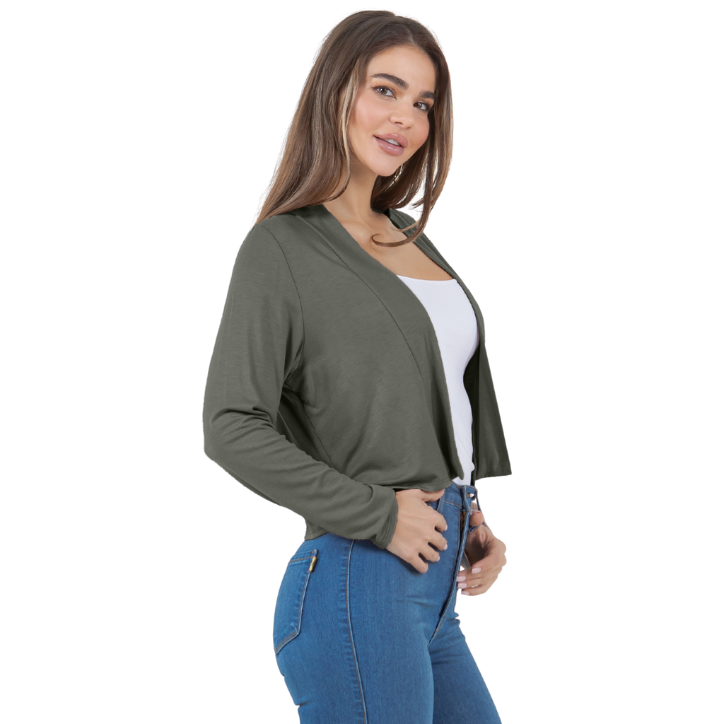 3-Pack Long Sleeve Cropped Cardigan Azules 2DC