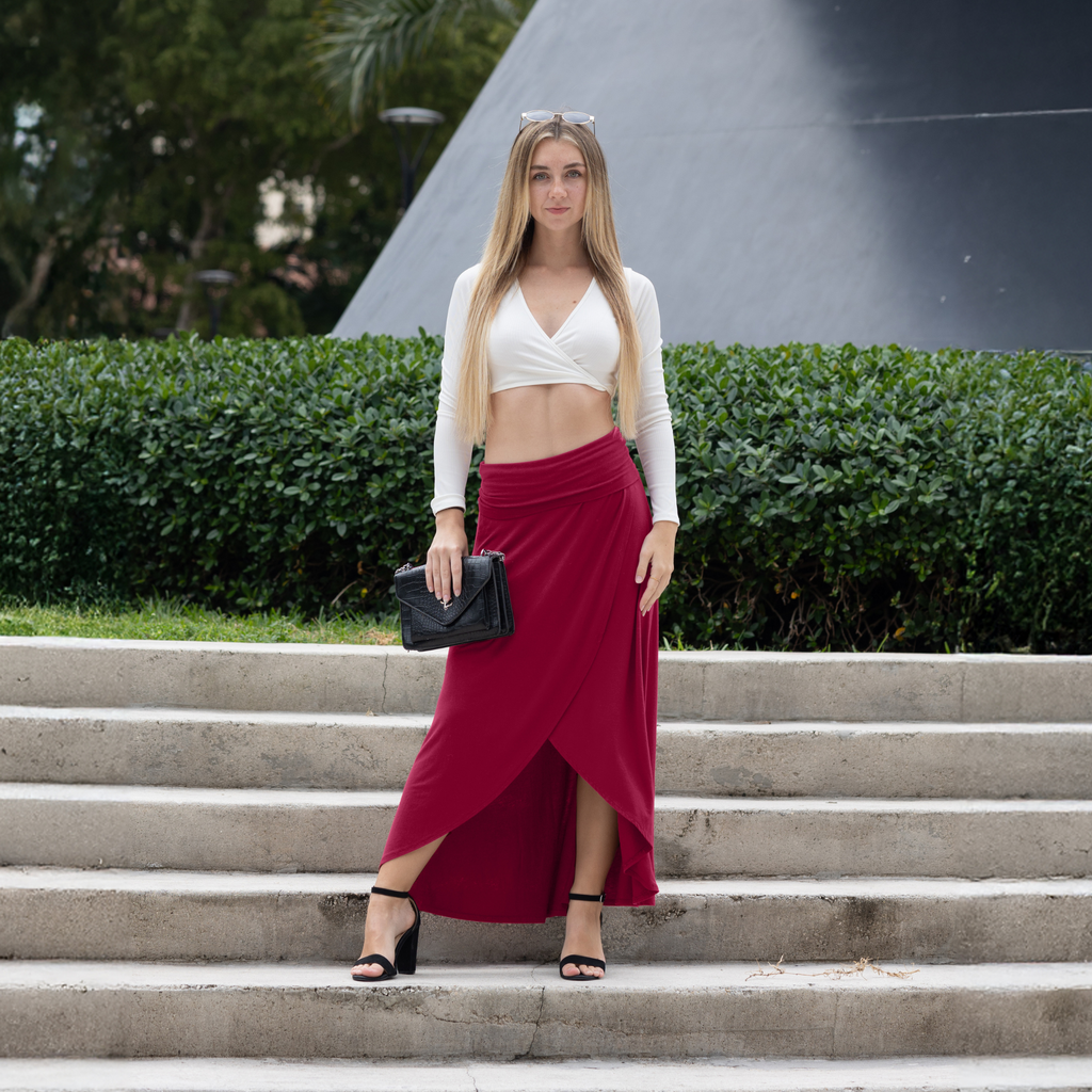 Cross over Midi Skirt