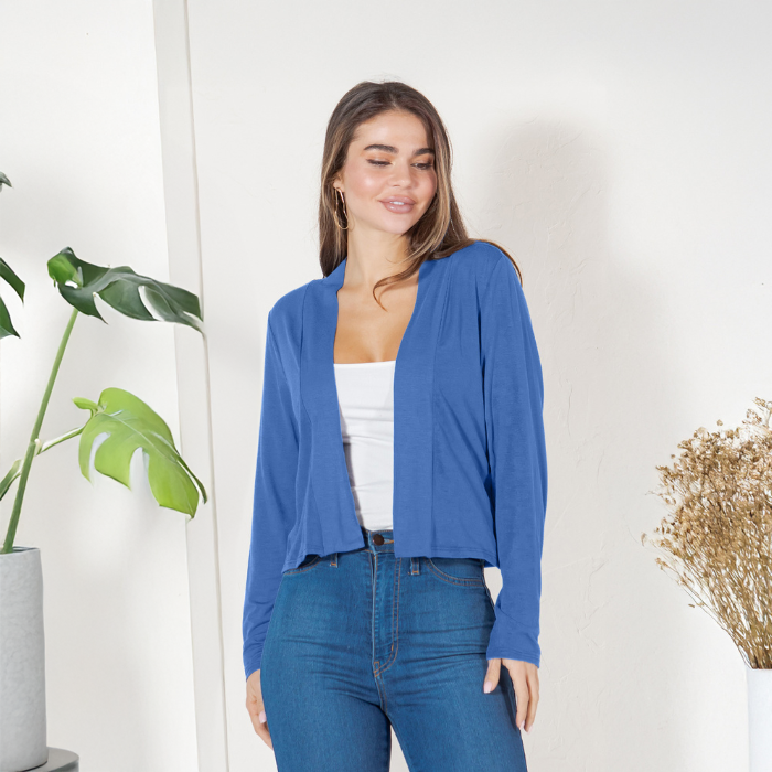 Long Sleeve Cropped Cardigan