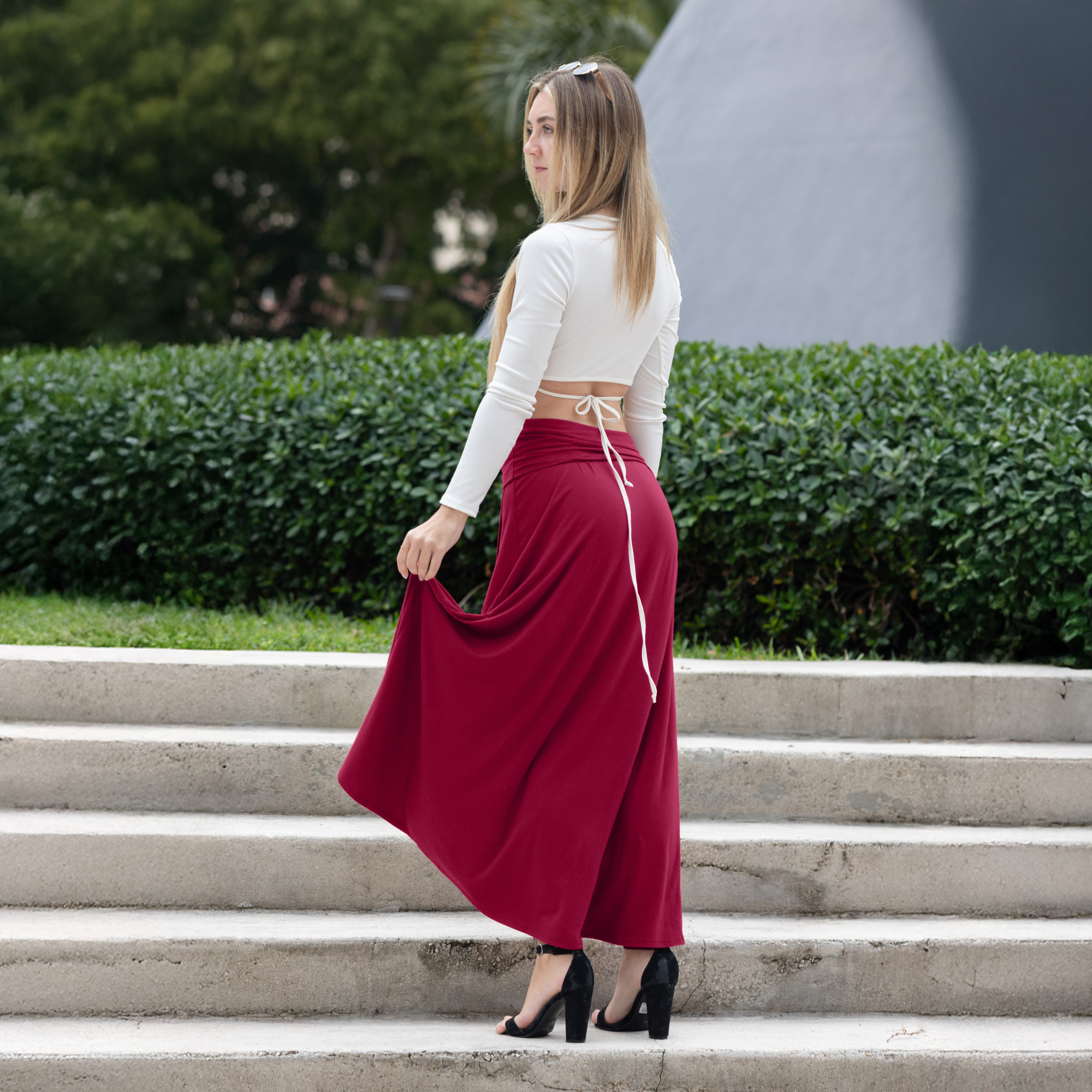 Cross over Midi Skirt