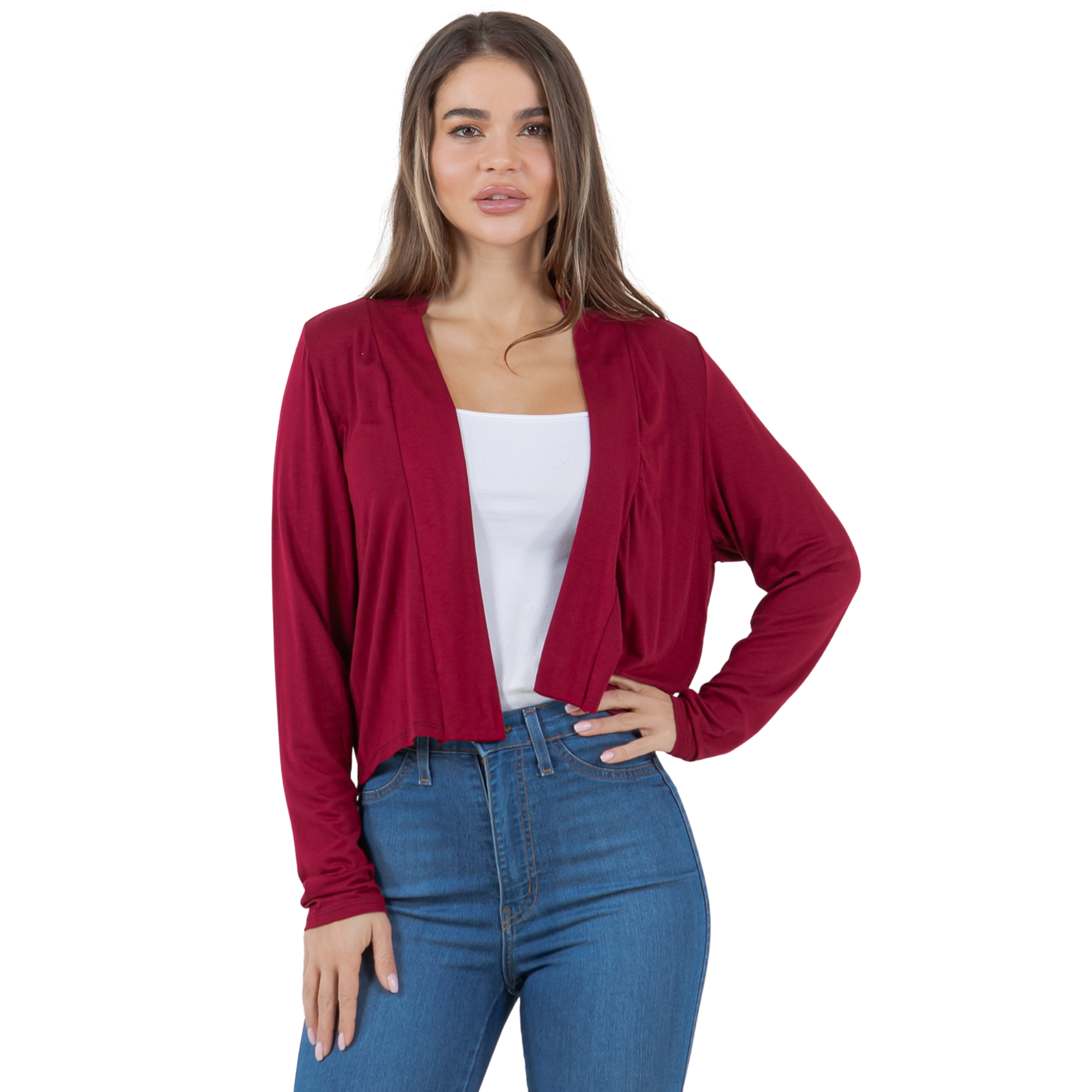 3-Pack Long Sleeve Cropped Cardigan Azules 2DC