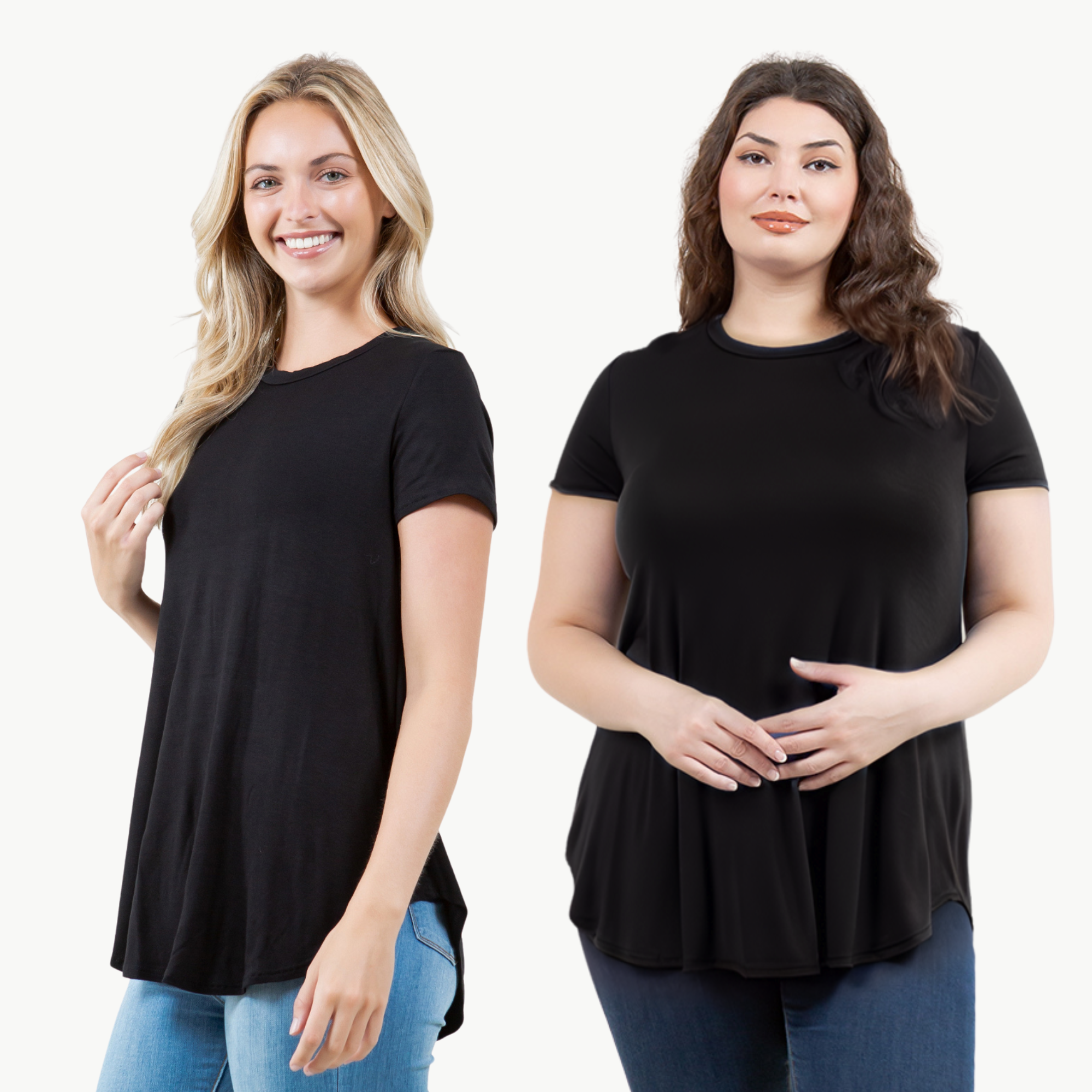 Short Sleeve Tunic Top – Loose Fit Blouse for Casual Wear