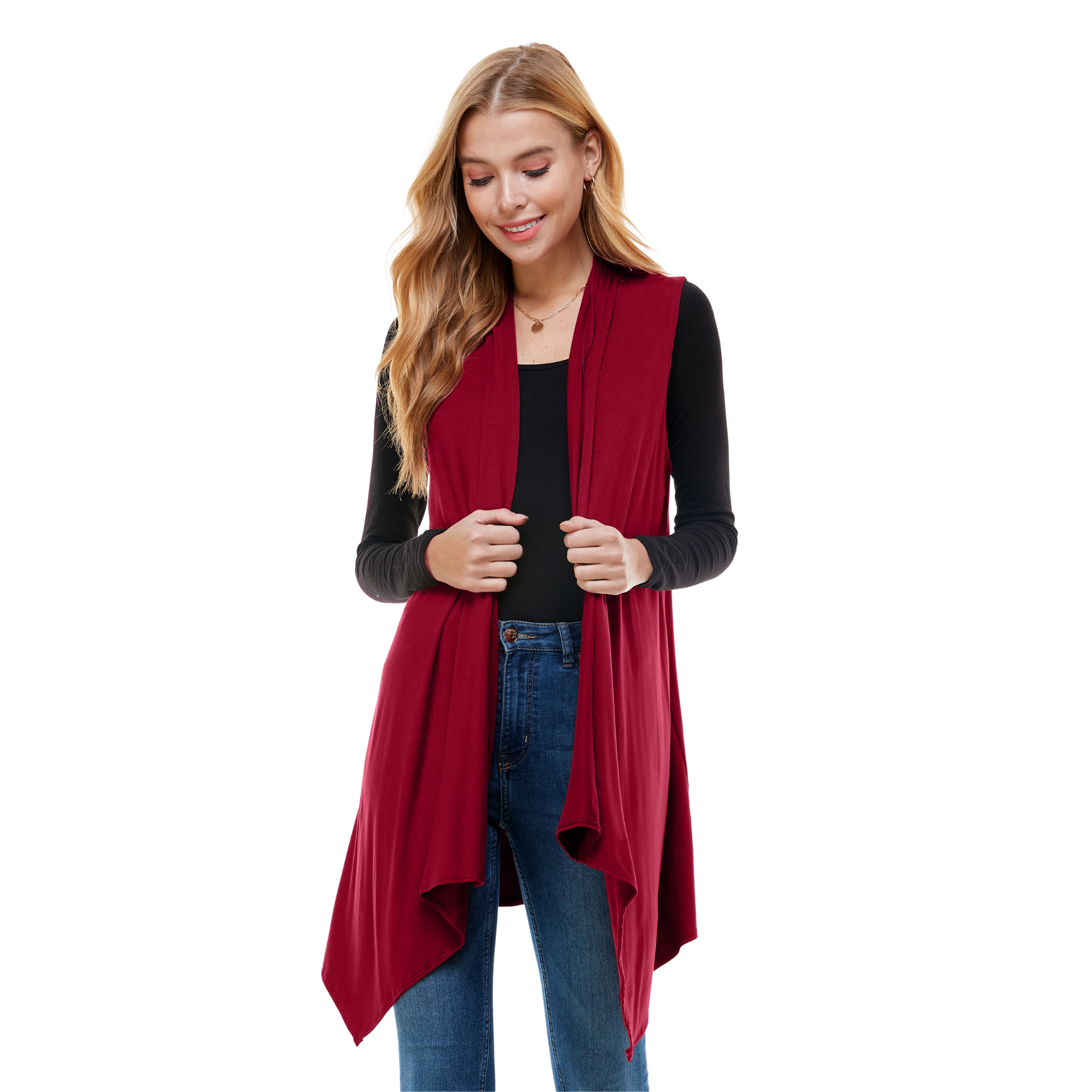3-Pack Sleeveless Cardigan – Open Front Lightweight Azules 2DC