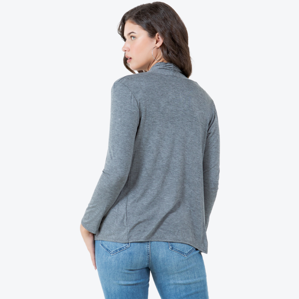 Long Sleeve Cardigan – Open Front Lightweight Cardigan Azules 2DC