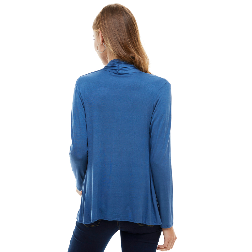 Long Sleeve Cardigan – Open Front Lightweight Cardigan Azules 2DC