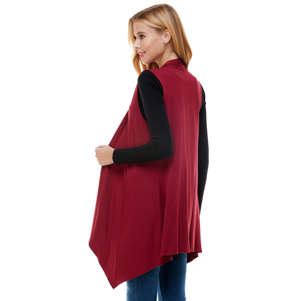 Sleeveless Cardigan – Open Front Lightweight Azules 2DC