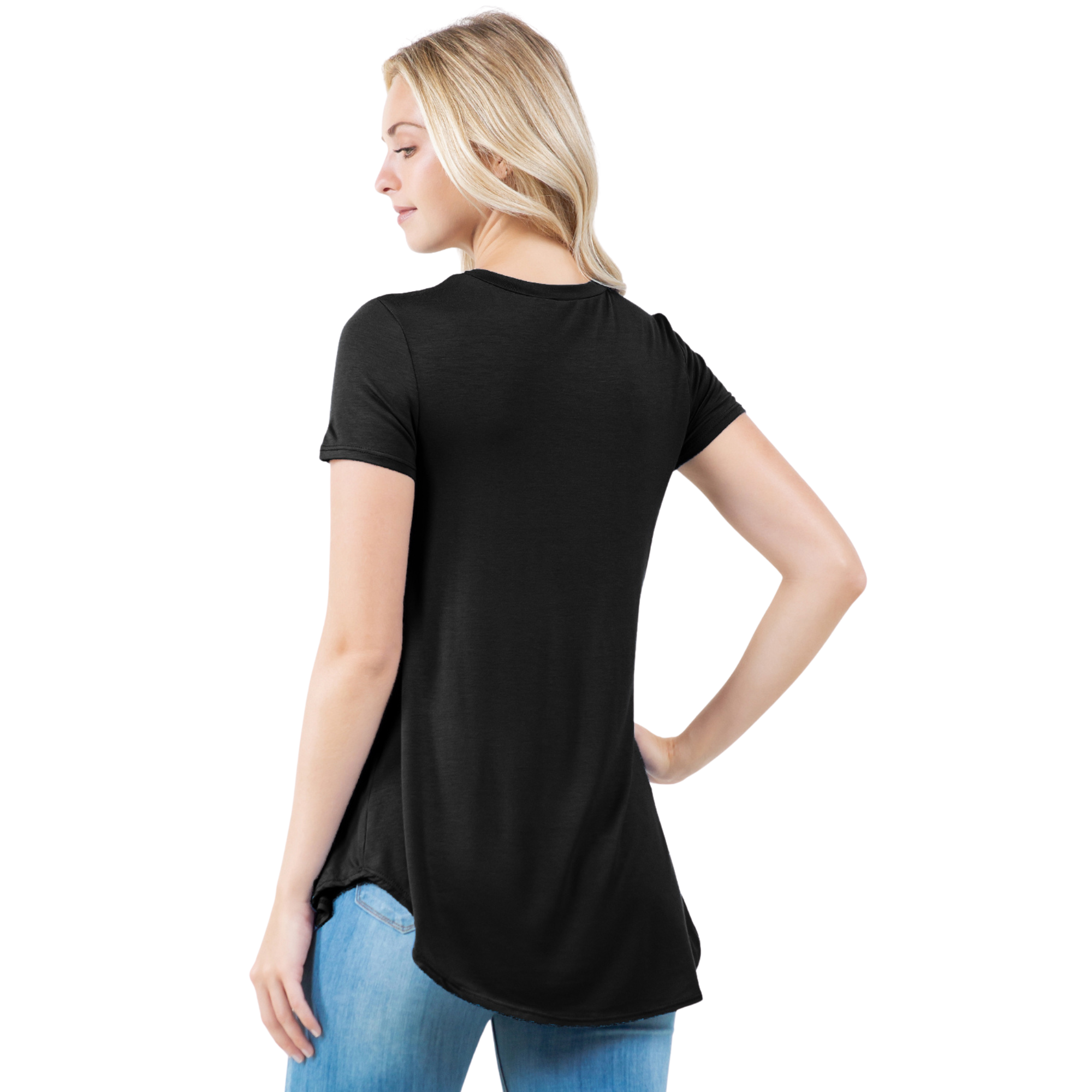 3-Pack Short Sleeve Tunic Top – Loose Fit Blouse for Casual Wear Azules 2DC