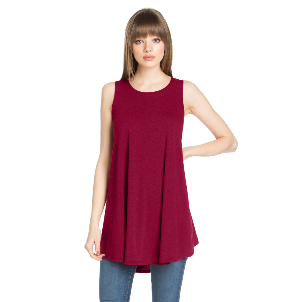 3-Pack Sleeveless Tunic Top – Long Loose Fit Tank Blouse for Casual Wear Azules 2DC