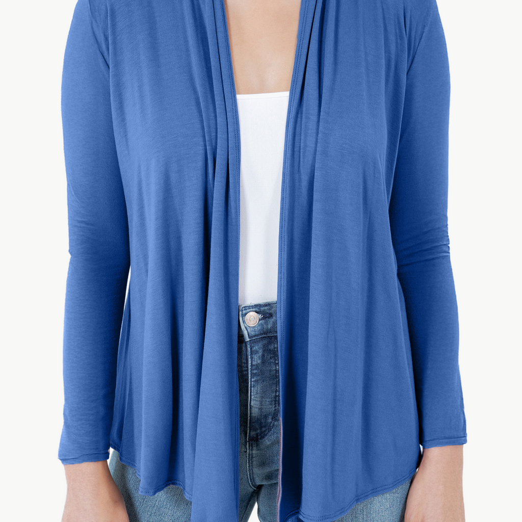 Long Sleeve Cardigan – Open Front Lightweight Cardigan