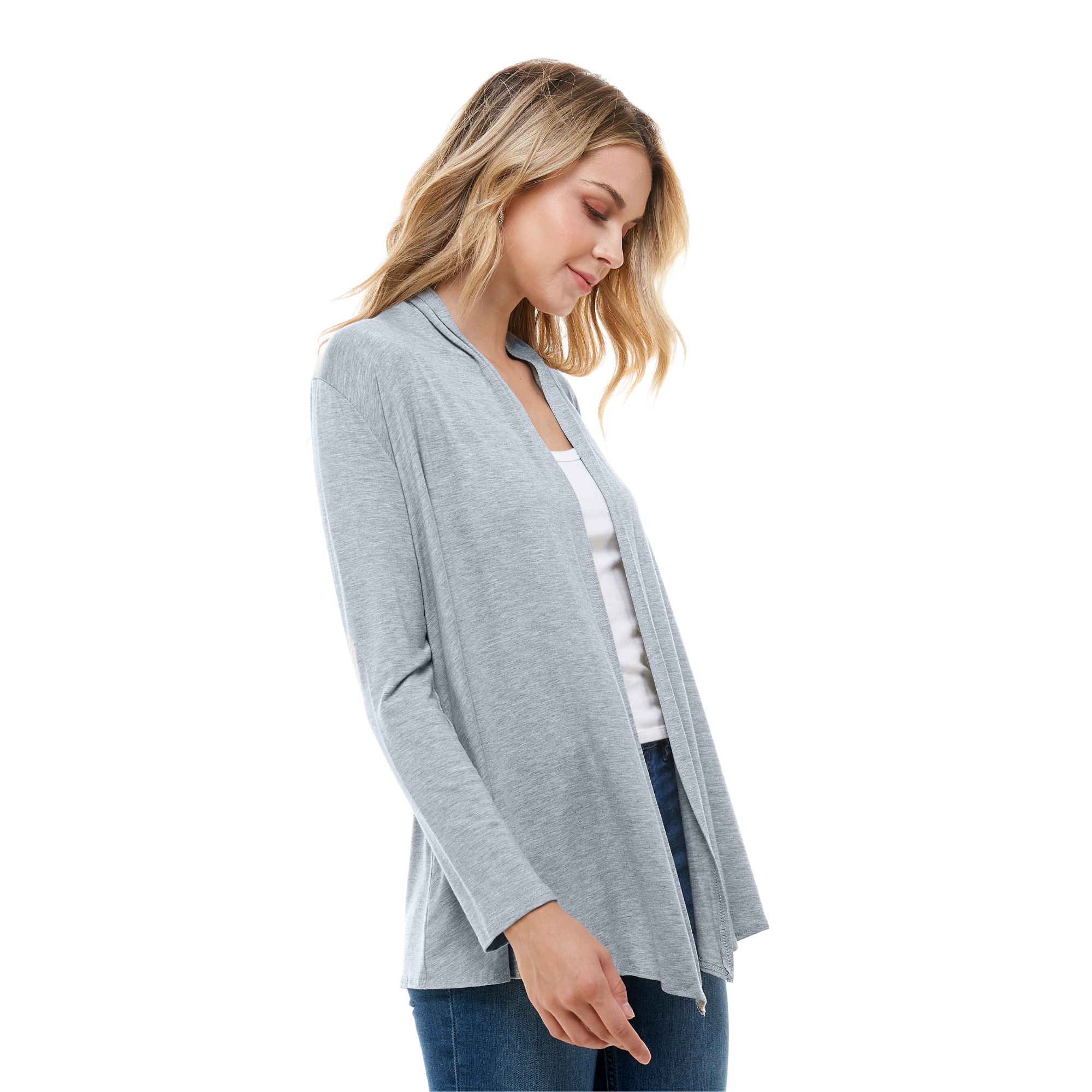 3-Pack Long Sleeve Cardigan – Open Front Lightweight Cardigan Azules 2DC