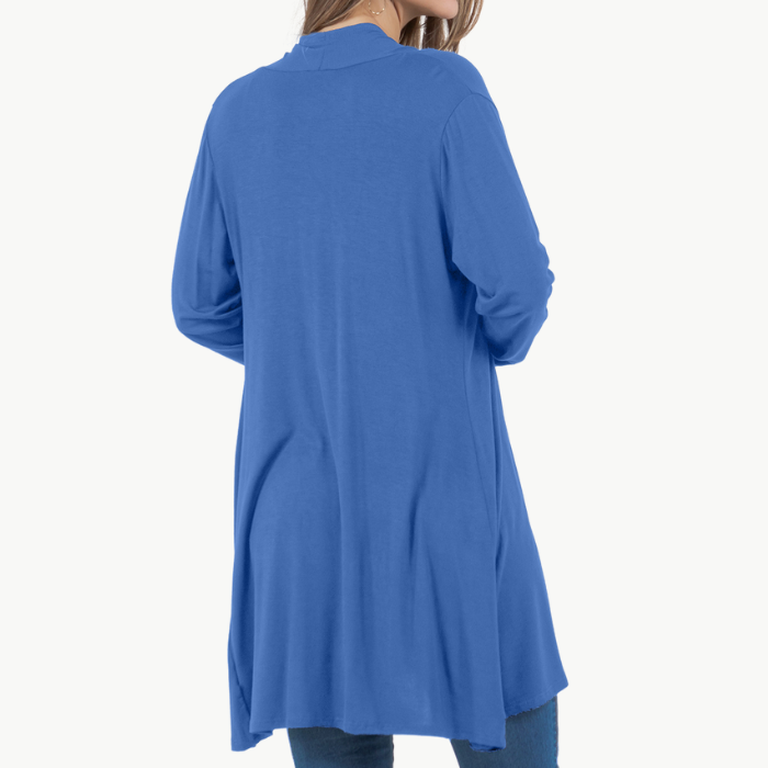 Long Sleeve Cardigan (Straight Hem)