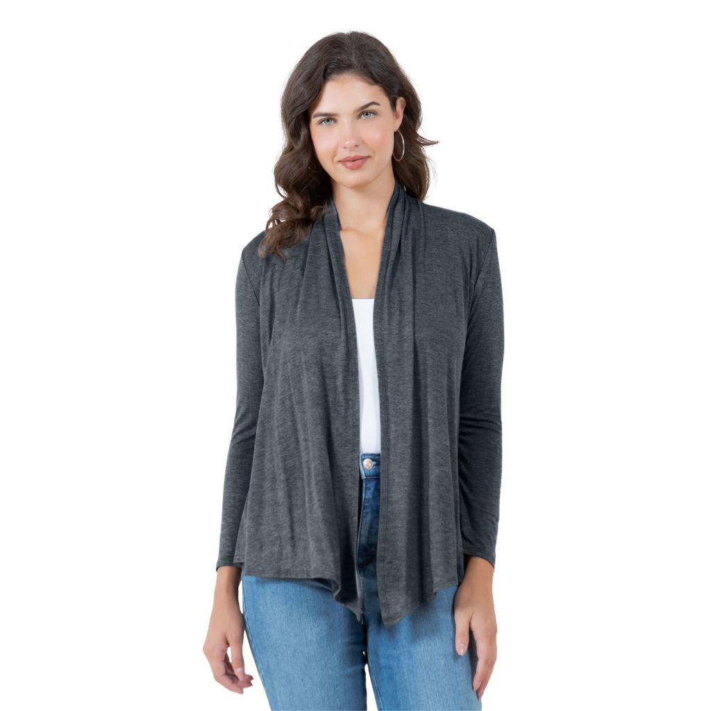3-Pack Long Sleeve Cardigan – Open Front Lightweight Cardigan Azules 2DC