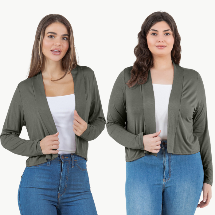 Long Sleeve Cropped Cardigan
