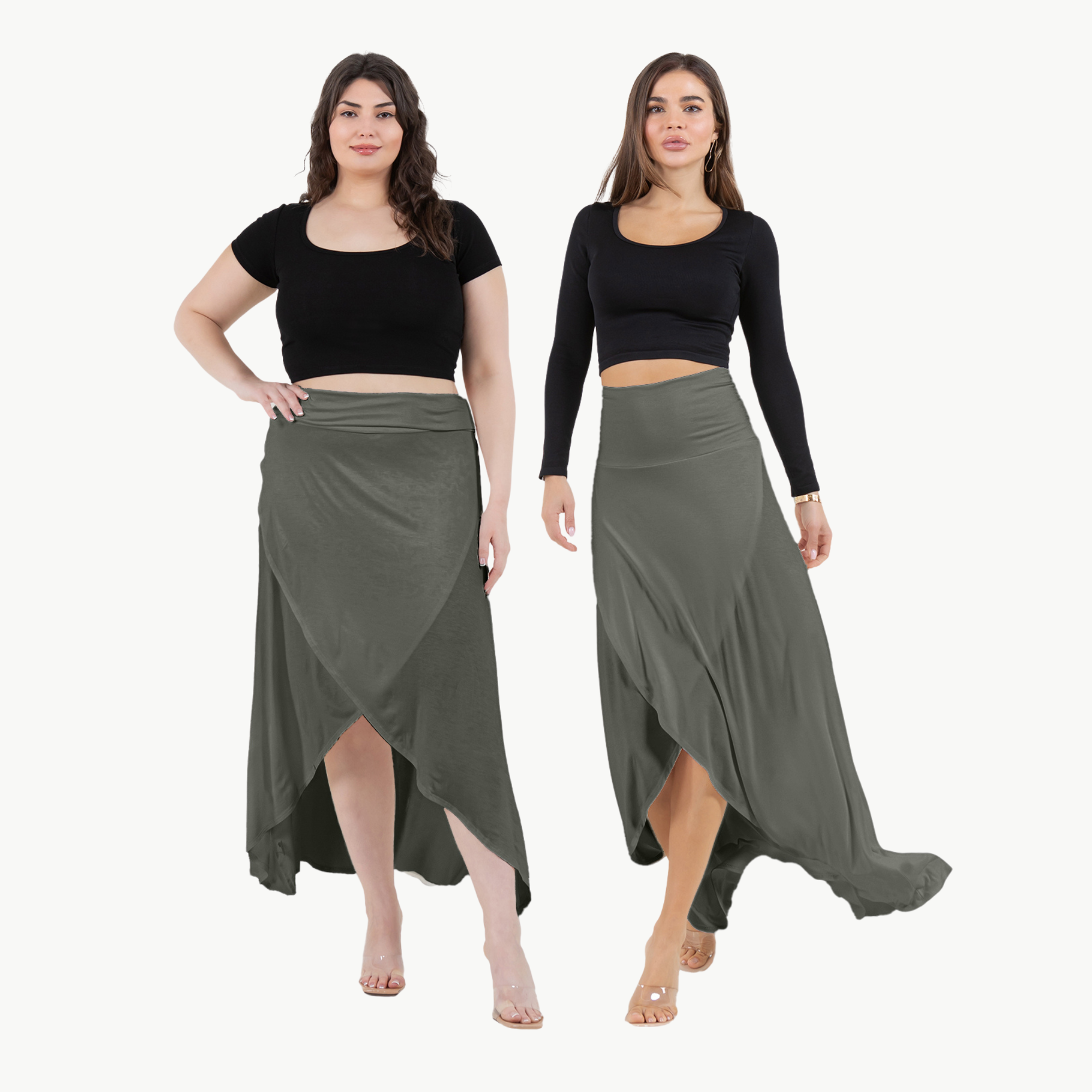 Cross over Midi Skirt