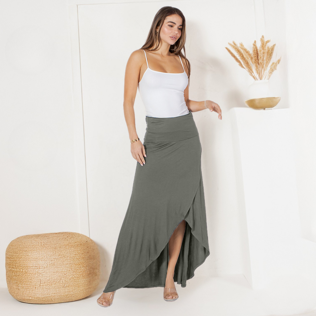 Cross over Midi Skirt