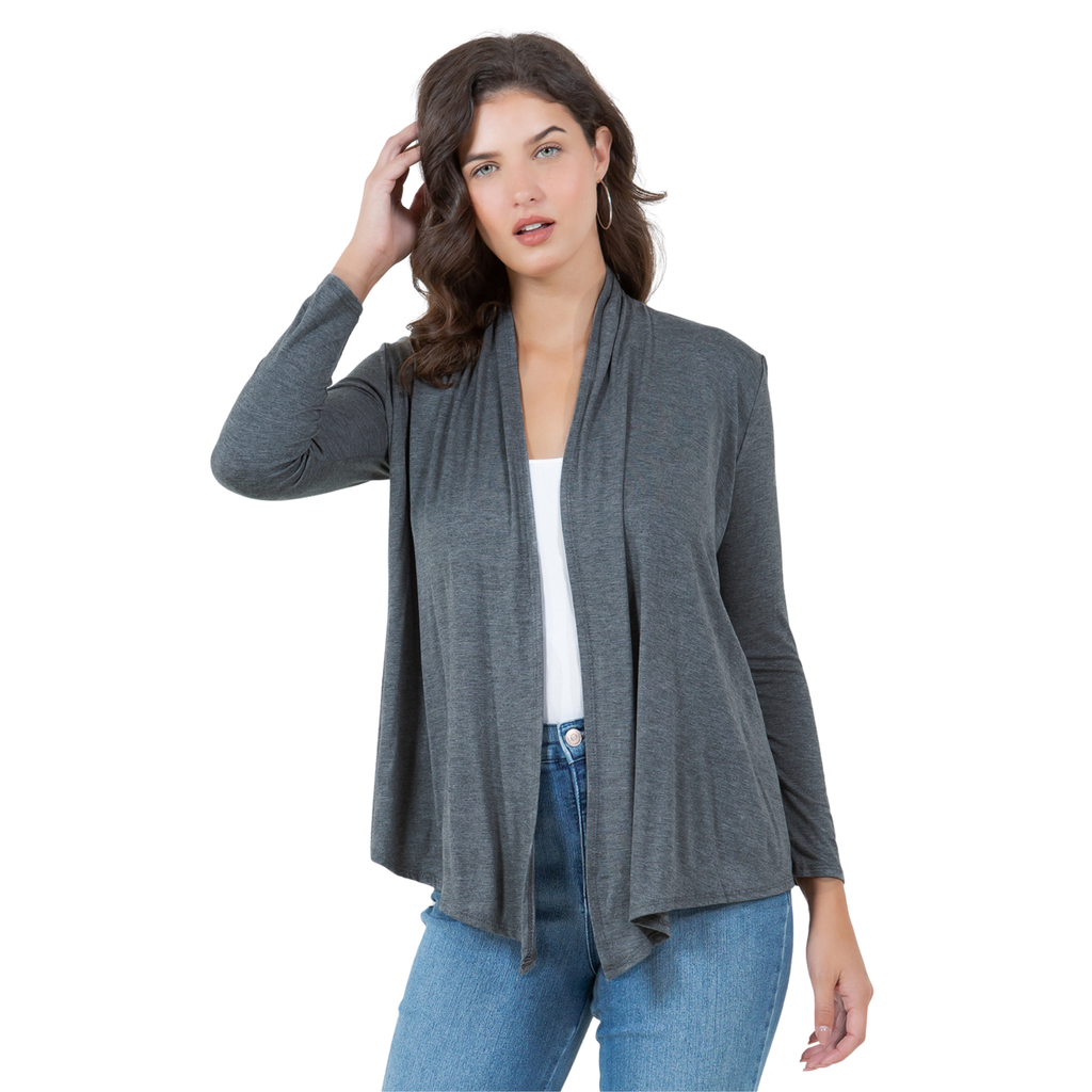 3-Pack Long Sleeve Cardigan – Open Front Lightweight Cardigan Azules 2DC