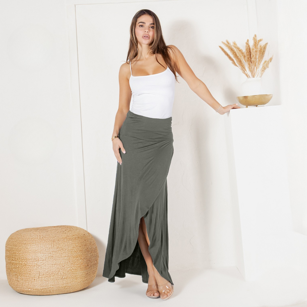 Cross over Midi Skirt