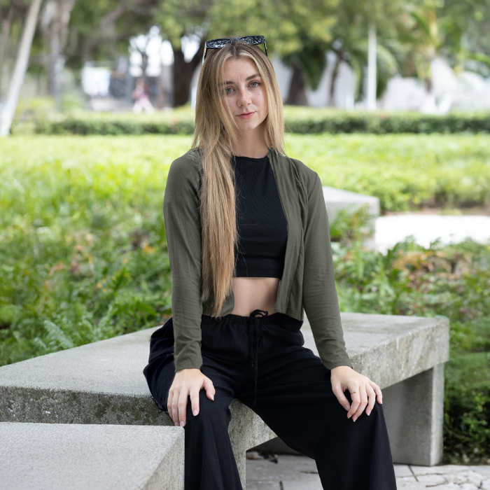 Long Sleeve Cropped Cardigan