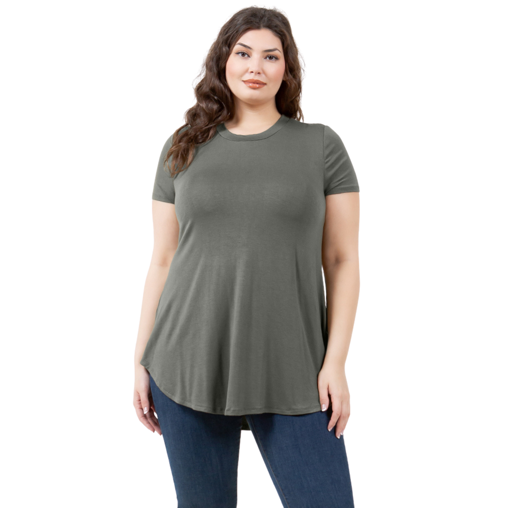 3-Pack Short Sleeve Tunic Top – Loose Fit Blouse for Casual Wear Azules 2DC