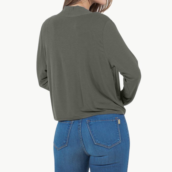 Long Sleeve Cropped Cardigan