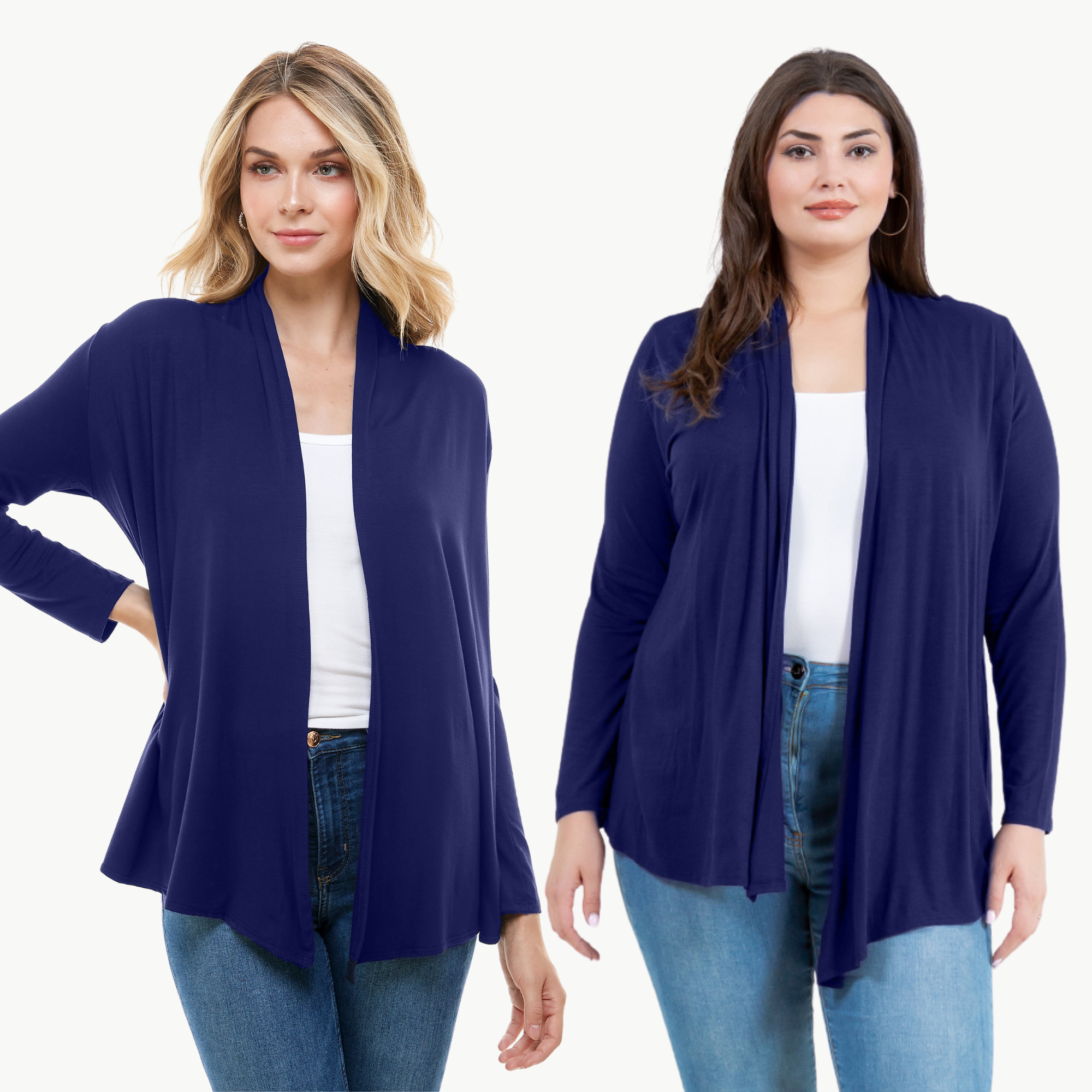 Long Sleeve Cardigan – Open Front Lightweight Cardigan