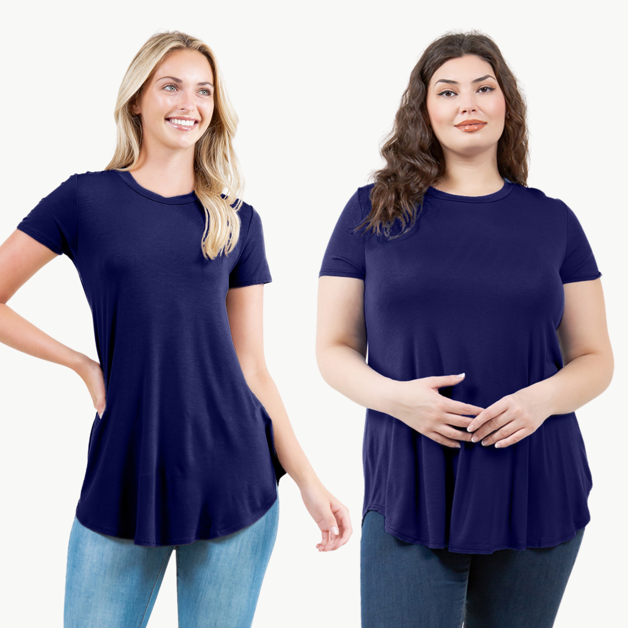 Short Sleeve Tunic Top – Loose Fit Blouse for Casual Wear
