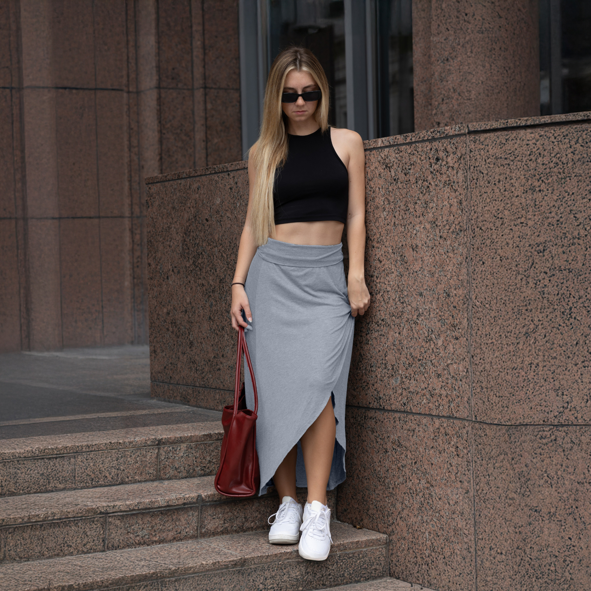 Cross over Midi Skirt