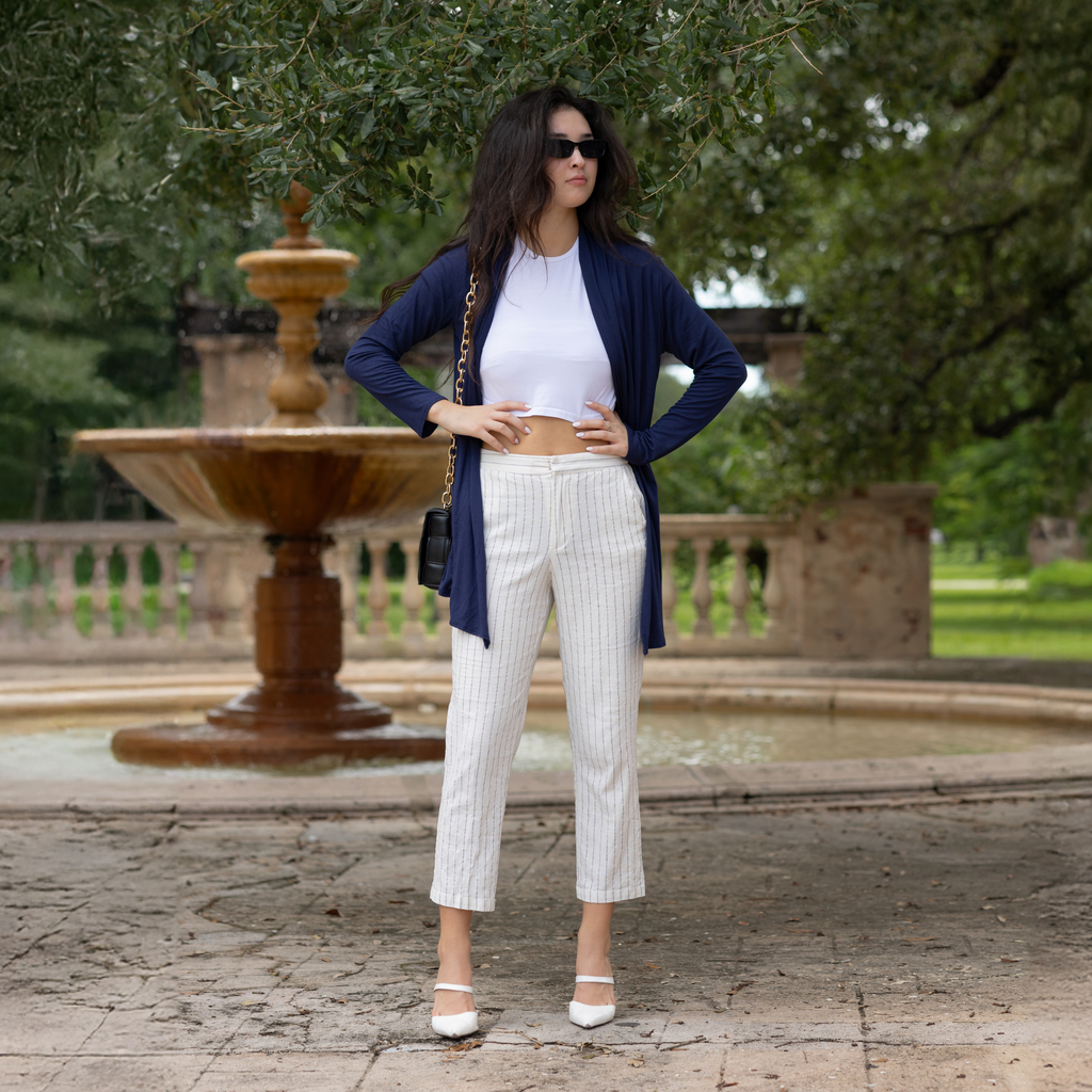 Long Sleeve Cardigan – Open Front Lightweight Cardigan