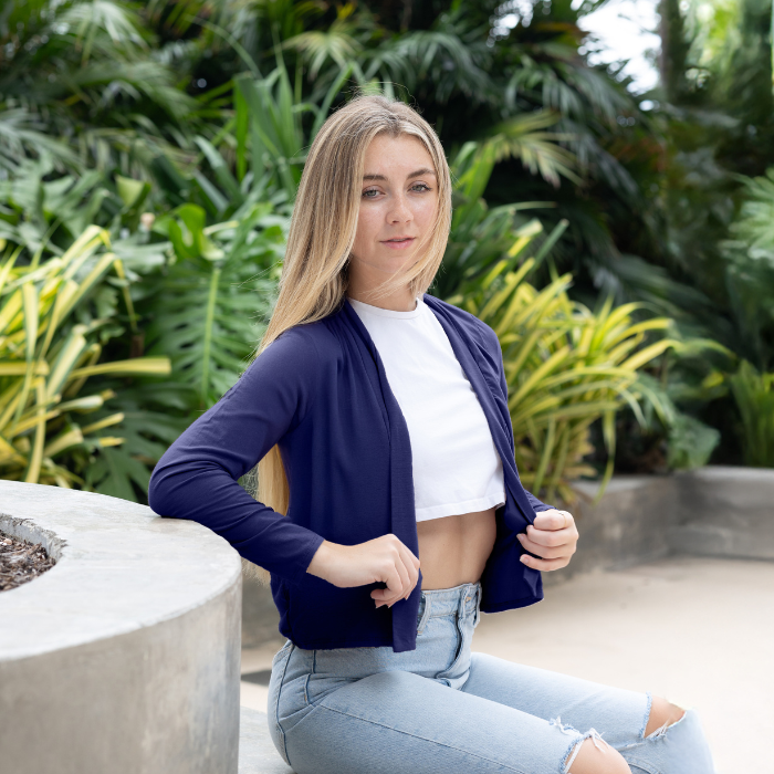 Long Sleeve Cropped Cardigan